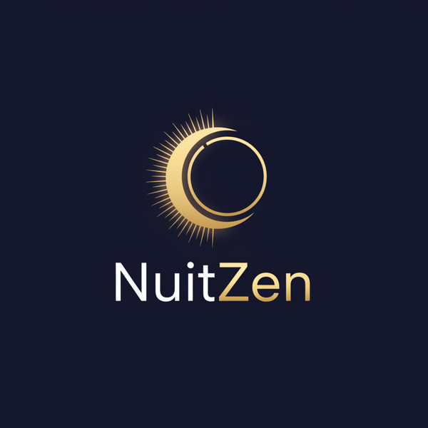 Logo NuitZen fond bleu nuit